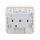 Hager WNA140B Steckdoseneinsatz SCHUKO mit Klappdeckel W.1 Polarweiß