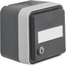 Hager WNC166 AP Steckdose 1-fach mit Klappdeckel...