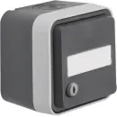 Hager WNC166 AP Steckdose 1-fach mit Klappdeckel...