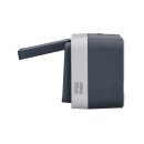 Hager WNC142 Aufputzsteckdose SCHUKO 2-fach waagerecht mit Klappdeckel 2 Schieber W.1 Grau
