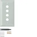 Hager WZD6400GT Glasabdeckplatte 4-fach klar System TS