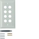 Hager WZD6800GT Glasabdeckplatte 8-fach klar System TS