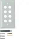 Hager WZD6800GT Glasabdeckplatte 8-fach klar System TS