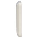 Hager WWD1100WP Rahmen 1fach mit Dichtung WG UP IP44 Weiß