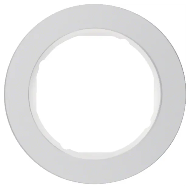 Hager WLD9100AW Rahmen 1fach R.Classic Alu Polarweiß