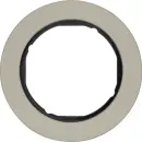 Hager WLD9100STB Rahmen 1fach R.Classic Edelstahl Schwarz