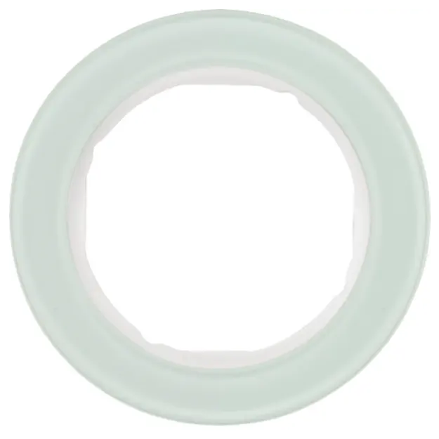 Hager WLD9100GW Rahmen 1fach R.Classic Glas Polarweiß