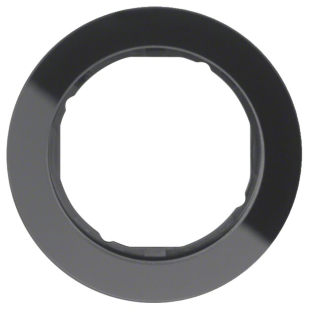 Hager WLD9100GB Rahmen 1fach R.Classic Glas Schwarz
