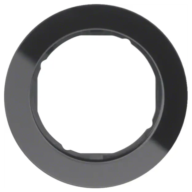 Hager WLD9100GB Rahmen 1fach R.Classic Glas Schwarz