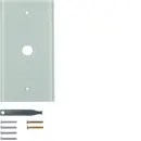 Hager WZD7100GW Glasabdeckplatte 1-fach Polarweiß...