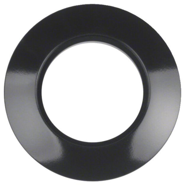 Hager WTD3100BG Abdeckrahmen Aufputz 1-fach Serie 1930 IP20 Schwarz glänzend