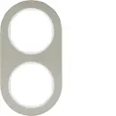 Hager WLD9200STW Rahmen 2fach R.Classic Edelstahl...