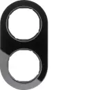 Hager WLD9200GB Rahmen 2fach R.Classic Glas Schwarz
