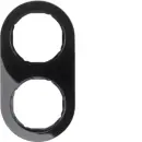 Hager WLD9200BG Rahmen 2fach Rd R.Classic Schwarz