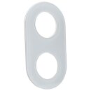Hager WTD7200GWG Rahmen 2fach Serie Glas Polarweiß