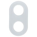 Hager WTD7200GWG Rahmen 2fach Serie Glas Polarweiß