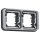 Hager WNA402 Rahmen 2fach waagerecht UP W.1 Grau