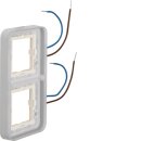 Hager WNA699 Rahmen beleuchtbar 2fach Weiß 230V AP W.1