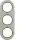 Hager WLD9300STB Rahmen 3fach R.Classic Edelstahl Schwarz
