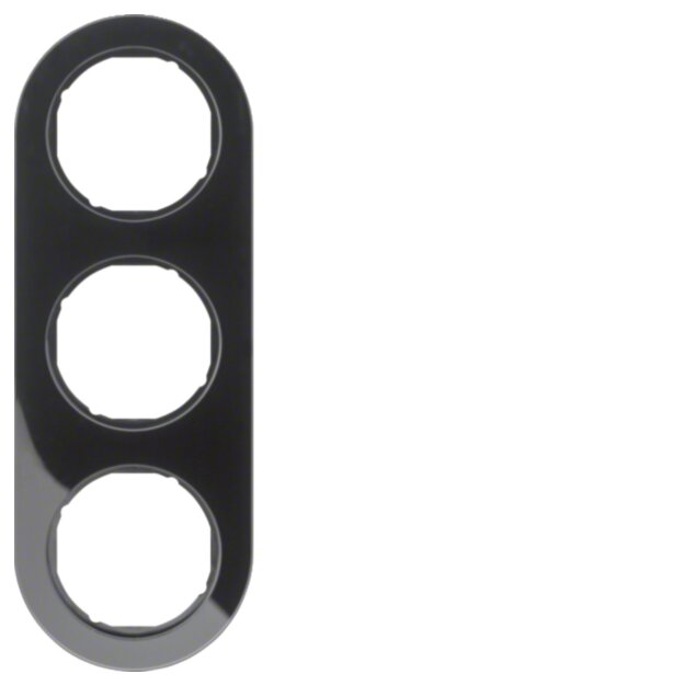 Hager WLD9300BG Rahmen 3fach R.Classic Schwarz