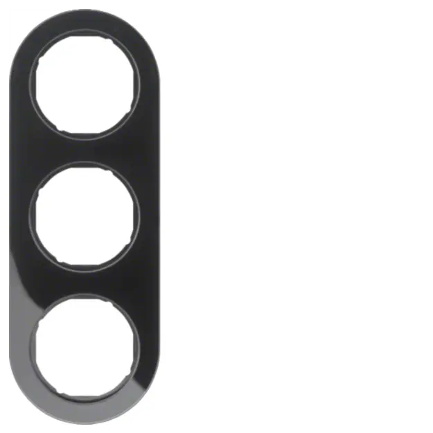 Hager WLD9300BG Rahmen 3fach R.Classic Schwarz