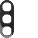 Hager WLD9300BG Rahmen 3fach R.Classic Schwarz
