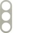 Hager WLD9300STW Rahmen 3fach R.Classic Edelstahl...