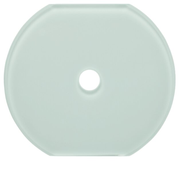 Hager WTD7672GWG Glas-Mittelplatte Schalter Serie Glas Polarweiß