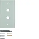 Hager WZD7200GW Glasabdeckplatte 2-fach Polarweiß...