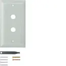 Hager WZD6200GT Glasabdeckplatte 2-fach klar System TS