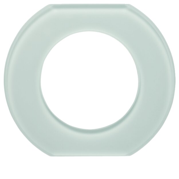 Hager WTD7172GWG Glasmittelrahmen 1fach Serie Glas Polarweiß