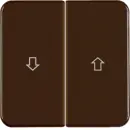 Hager WWW2001BR Wippe 2-fach Aufdruck Pfeil WG UP IP44 Braun