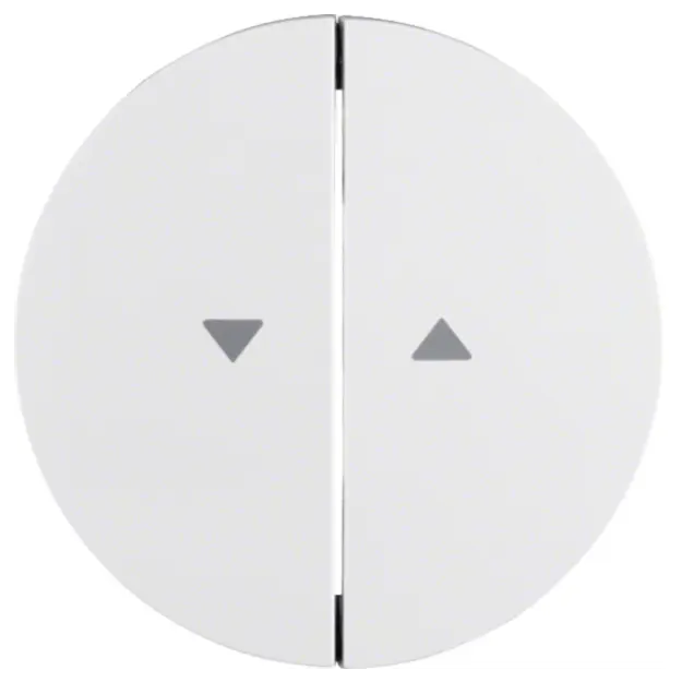Hager WLW2001WG Wippen m Aufdruck Symbol Pfeil R.Cl Polarweiß