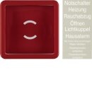 Hager WWW1051RG Zentralstück mit Glasscheibe und...
