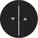 Hager WLW2001BG Wippen m Aufdruck Symbol Pfeil R.Cl Schwarz