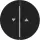 Hager WLW2001BG Wippen m Aufdruck Symbol Pfeil R.Cl Schwarz