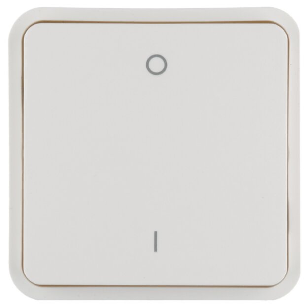 Hager WNT932B Wippe 1-fach Taster BA 0/1 AP W.1 Grau
