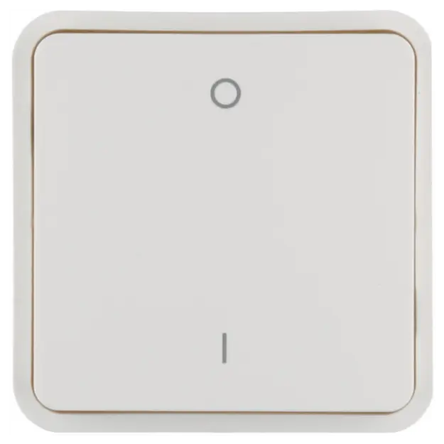Hager WNT932B Wippe 1-fach Taster BA 0/1 AP W.1 Grau