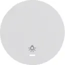 Hager WLW1332WG Wippe mit klarer Linse und Symbol Licht...