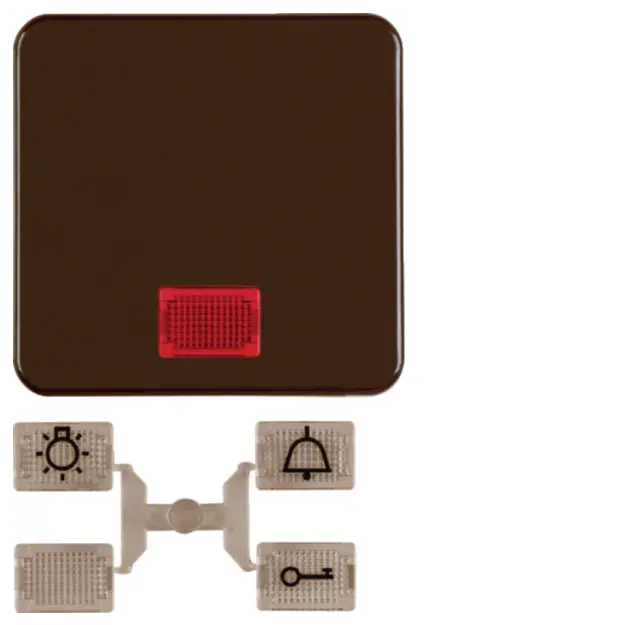 Hager WWW1336BR Wippe mit 5 Linsen WG UP IP44 Braun