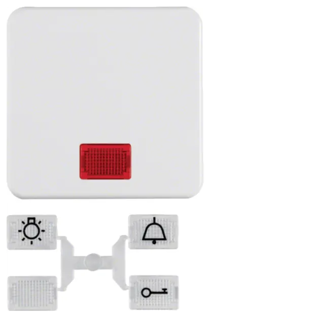 Hager WWW1336PW Wippe mit 5 Linsen WG UP IP44 Polarweiß