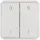 Hager WNT964B Wippe 2-fach Taster BA BSF AP W.1 Grau