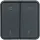 Hager WNT964 Wippe 2-fach Taster BA BSF AP W.1 Polarweiß