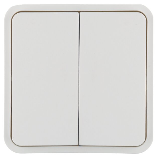 Hager WNT944B Wippe 2-fach für Taster BA AP W.1 Grau