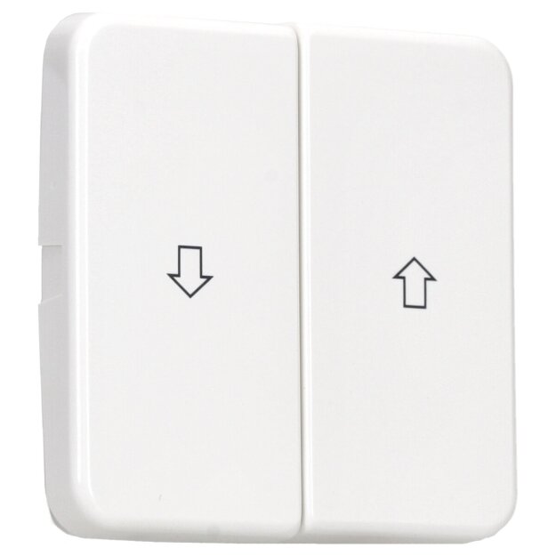 Hager WWW2001PW Wippe 2-fach Aufdruck Pfeil WG UP IP44 Polarweiß
