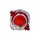 Hager WTF5285R Tasterknopf Drucktaster E10 1930/Glas Rot