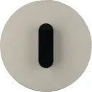 Hager WTD9131AB Abdeckplatte mit Knebel R.Clas Alu Schwarz