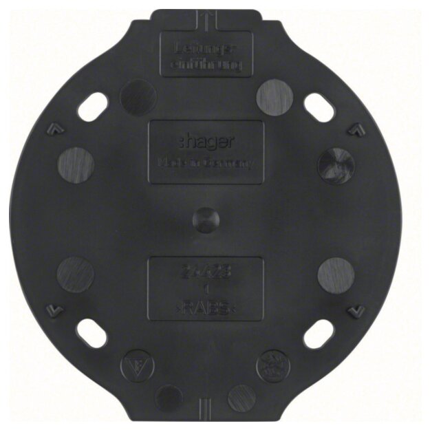 Hager WTA1700BG Bodenplatte S1930 Schwarz