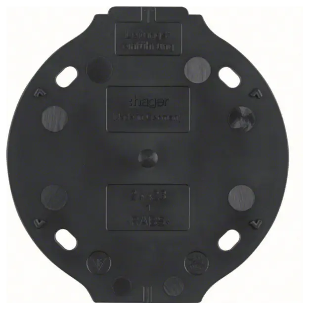 Hager WTA1700BG Bodenplatte S1930 Schwarz