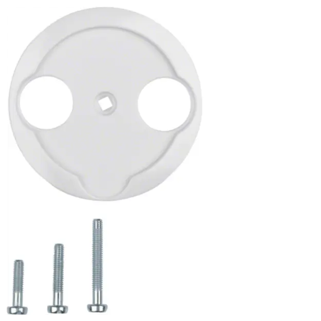 Hager WTF4592PW Zentralstück für Antennen-Steckdose 2L 1930/Glas Polarweiß